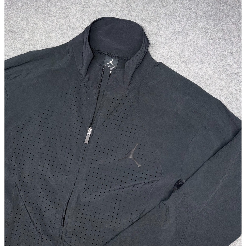 Nike Mens Jordan Ultimate Flight Stretch Dri Fit Jacket Black Size M Perforated